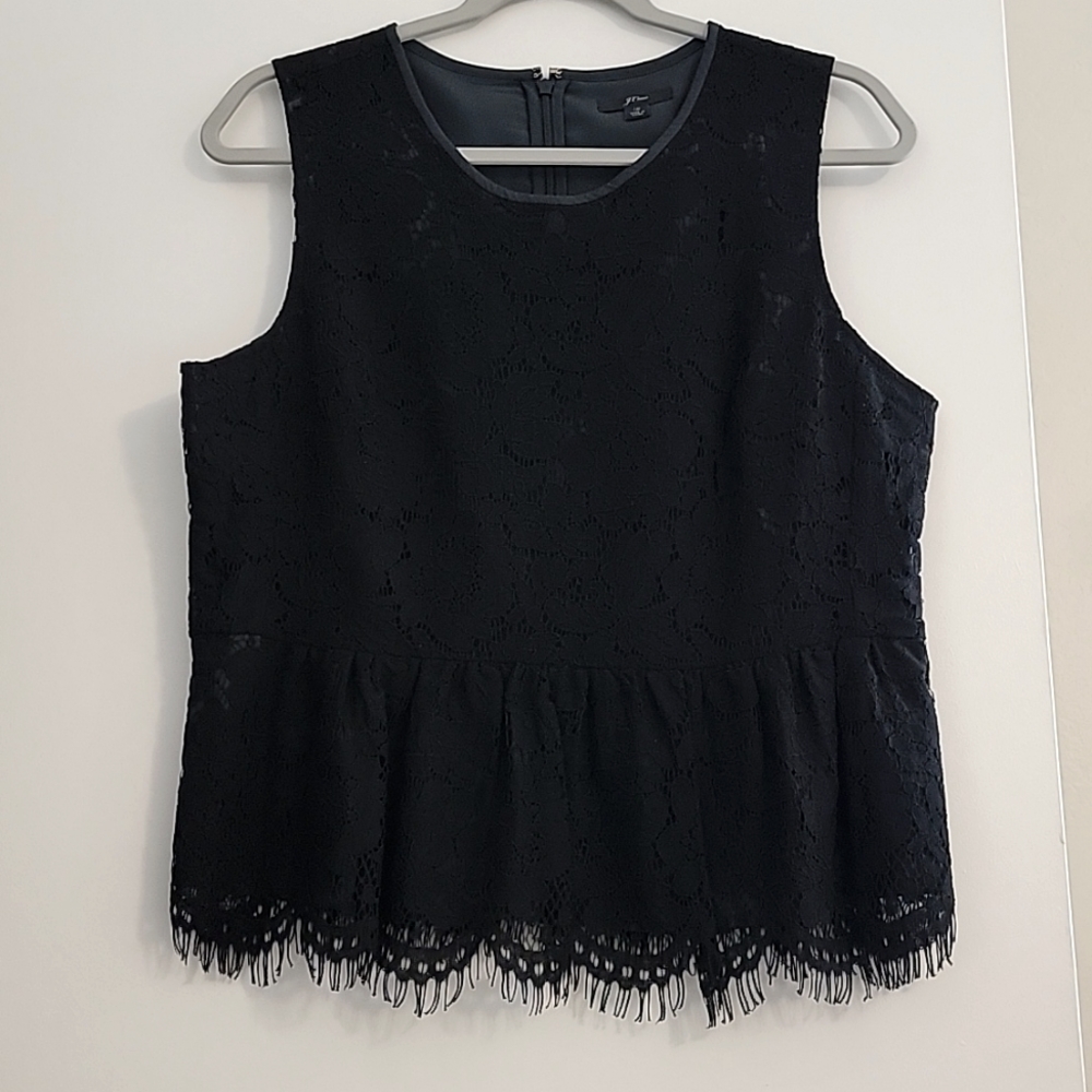 Lace J. Crew Top